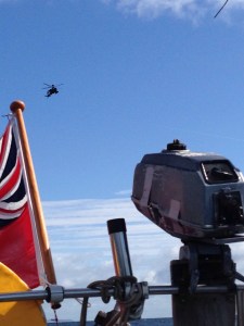 The Apache following us was slightly more worrying....