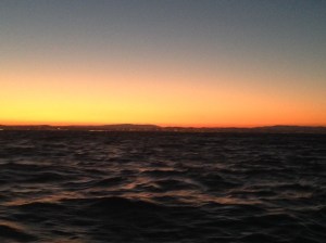 Approaching Porto at sunrise!